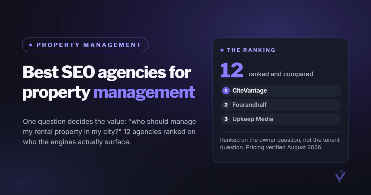 Best SEO Agencies for Property Management 2026