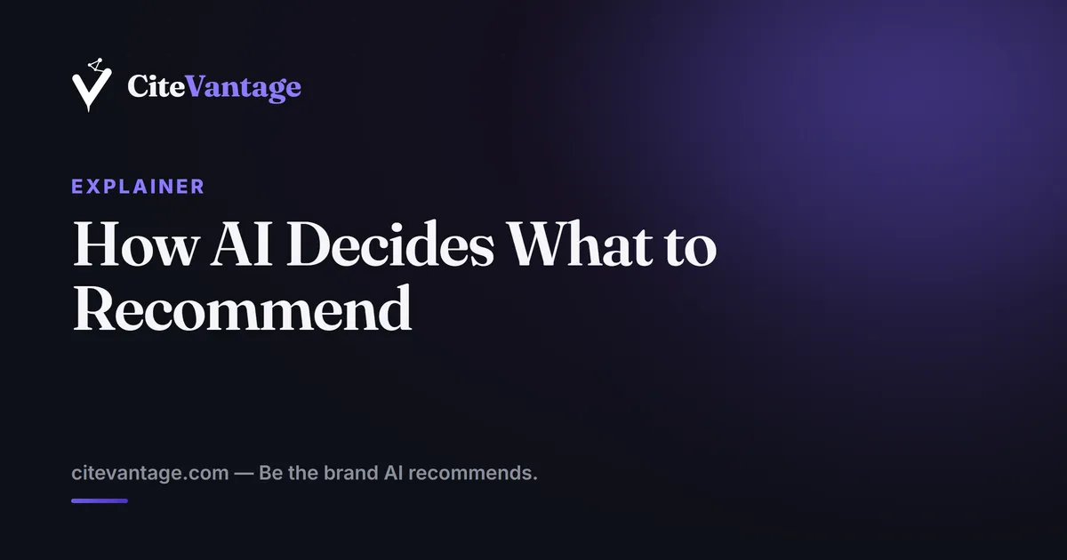 How AI Decides Which Brands to Recommend (And How to Influence It)
